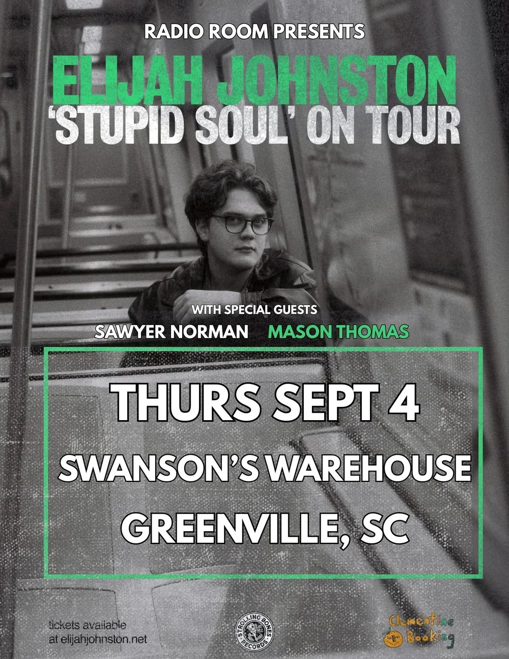 Radio Room Presents : Elijah Johnston with Sawyer Norman and Mason Thomas