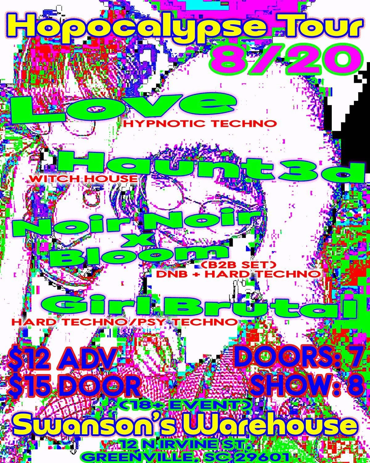 Hopocalypse Tour ft: LOVE w/ Haunt3d, Noir Noir B2B Bloom, & GirlBrutal