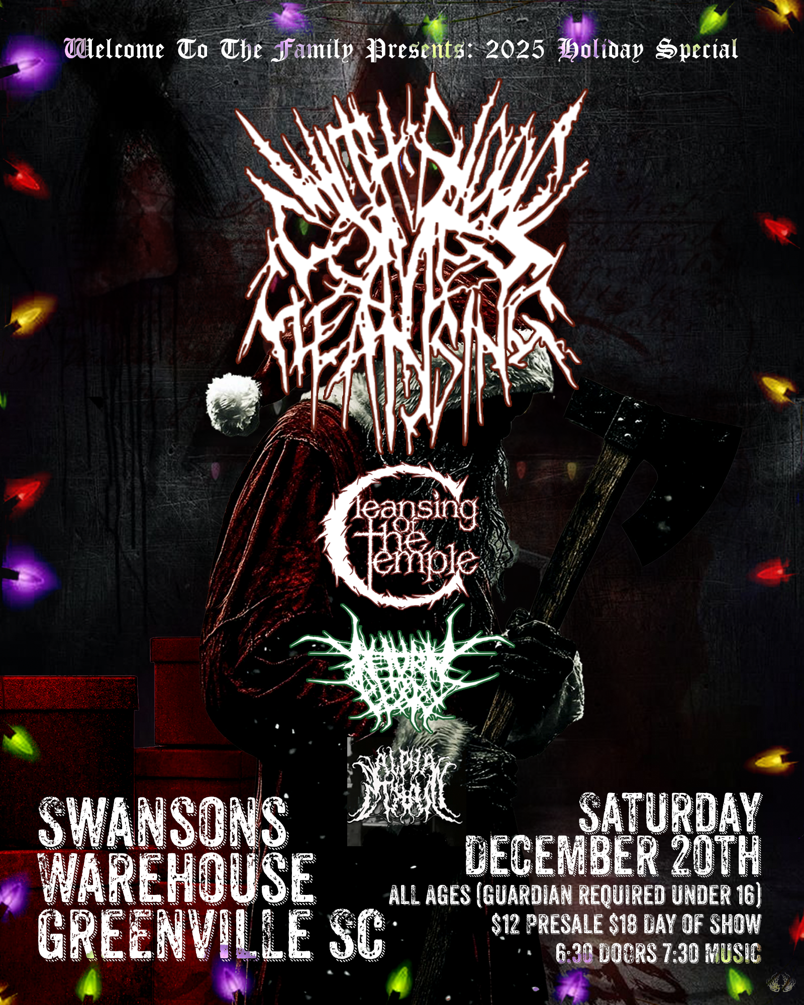 WTTF Presents : With Blood Comes Cleansing w/ Cleansing of the Temple, Return to Glory &amp; Alpha Strain