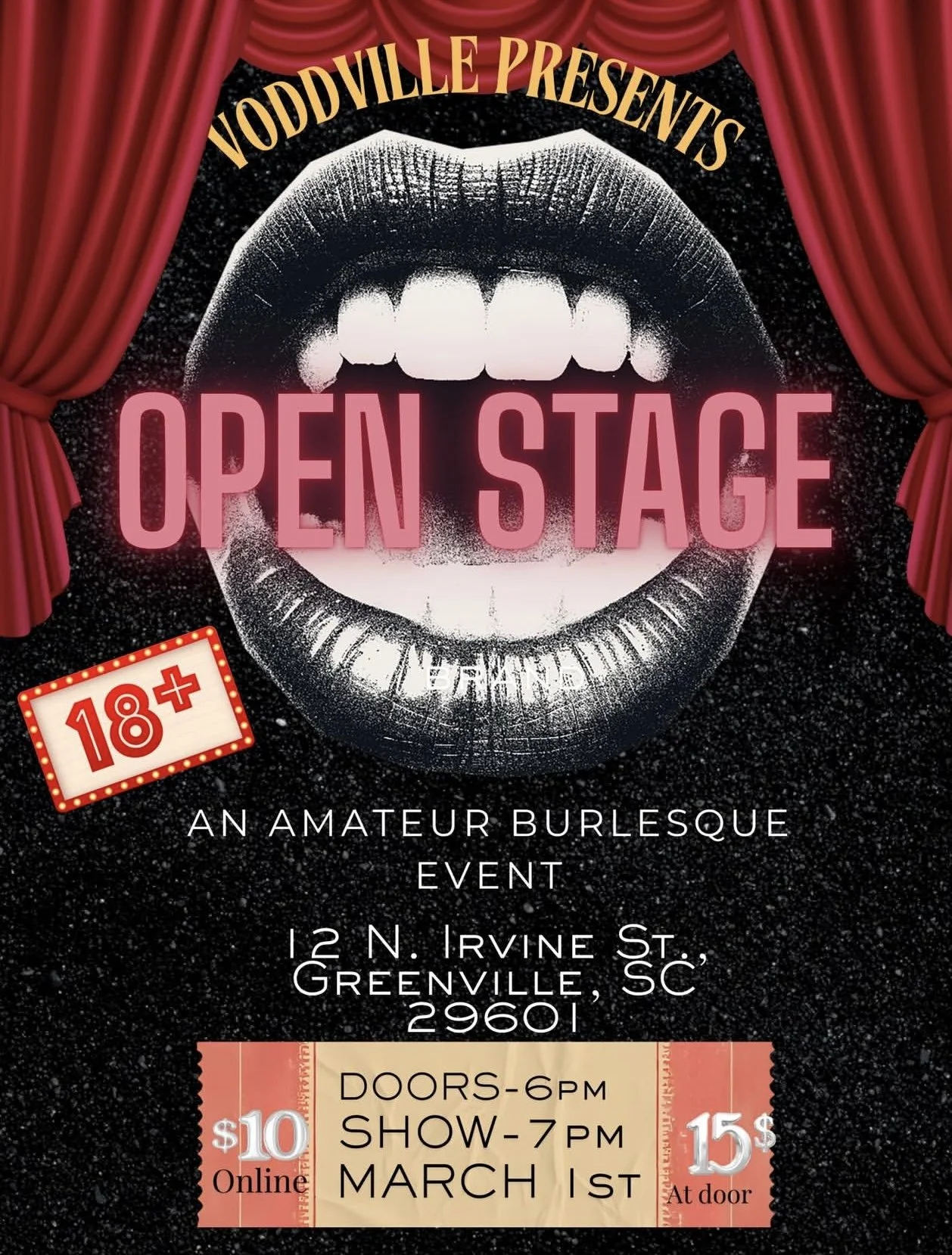 Voddville Presents : Open Stage