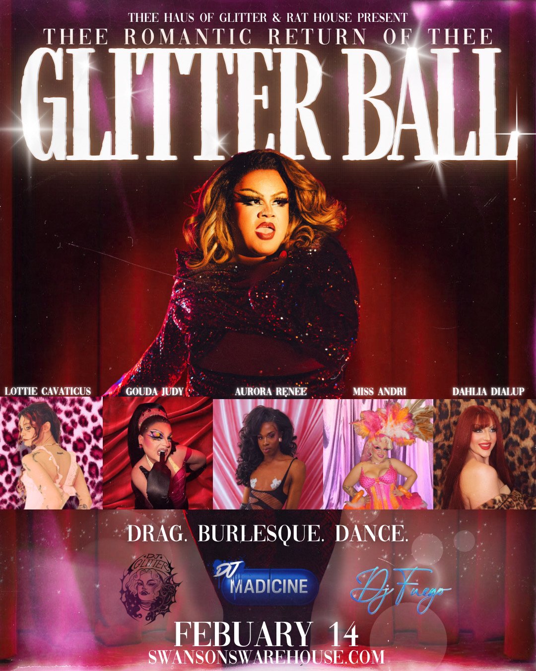 Valentine’s Day Glitter Ball