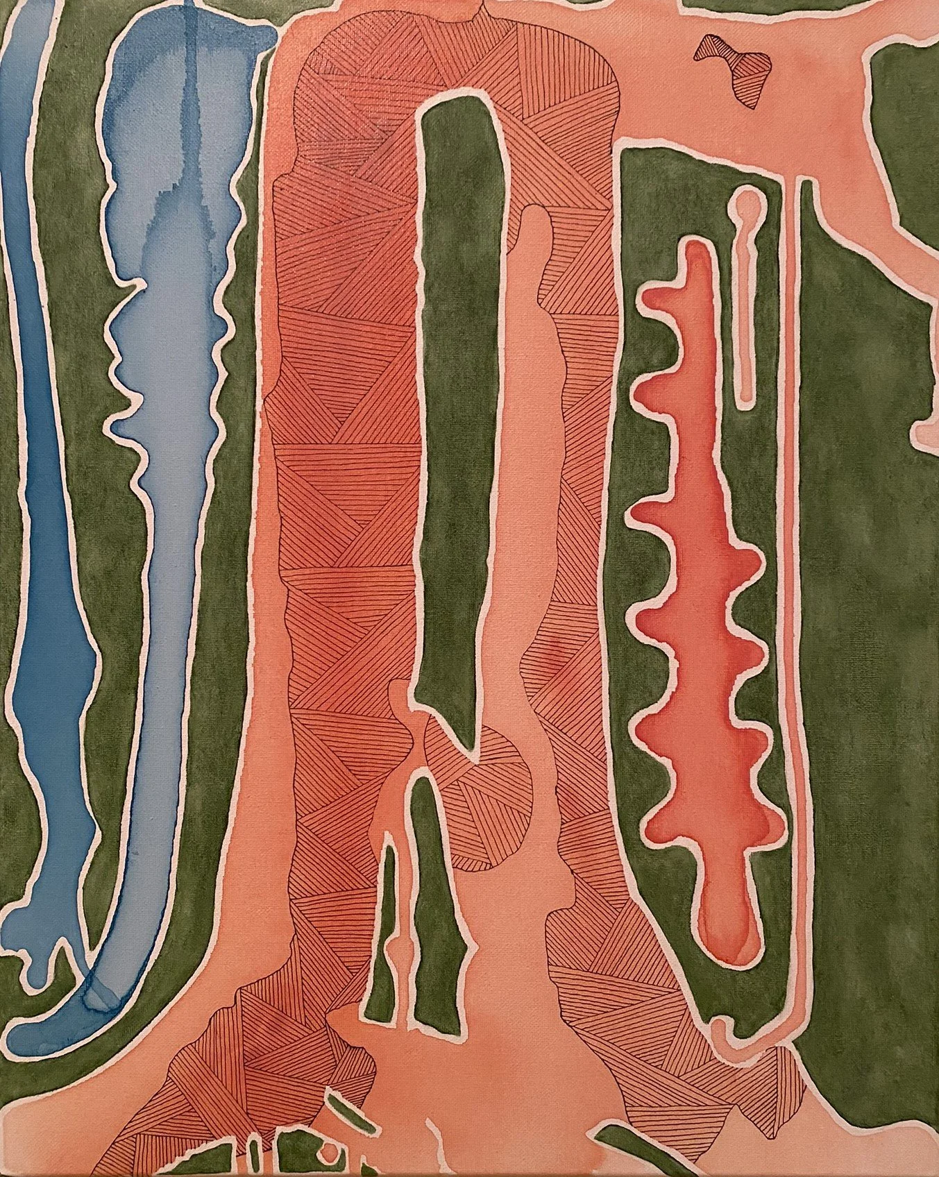 Earth J - 16" x 20" -  Mixed Media - $740