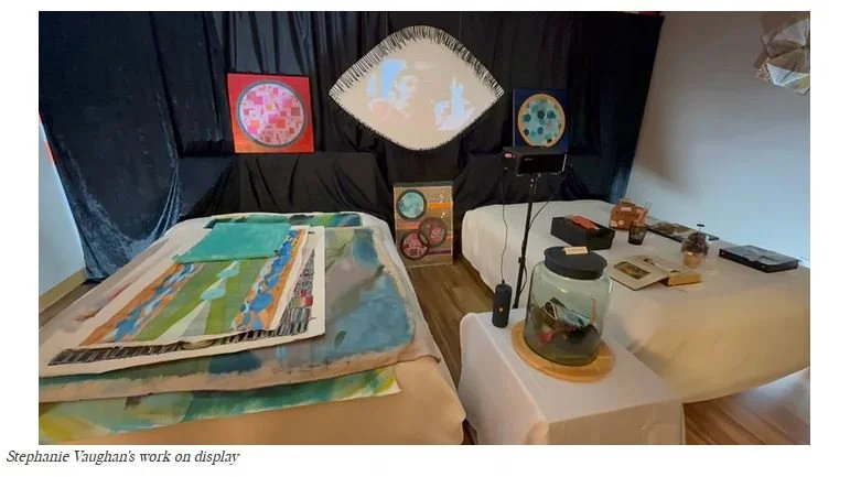 Paintings by contemporary artist Stephanie M Vaughan at Startup Art Fair Los Angeles