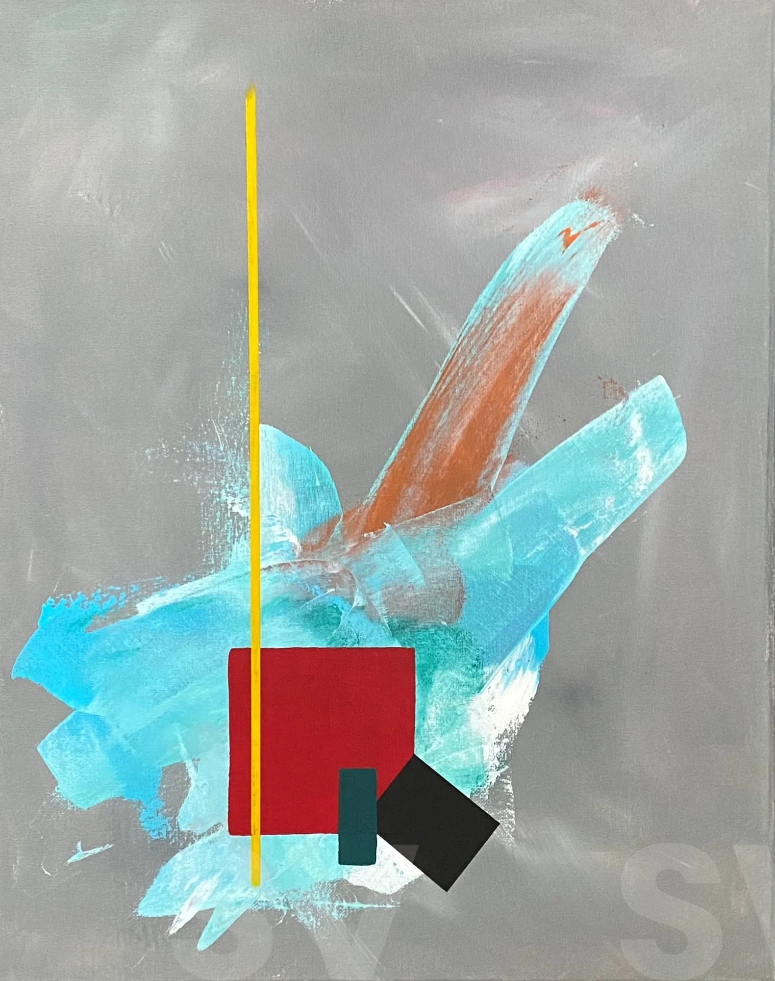 Icy Oppression - 16" x 20" - Acrylic on canvas 2025