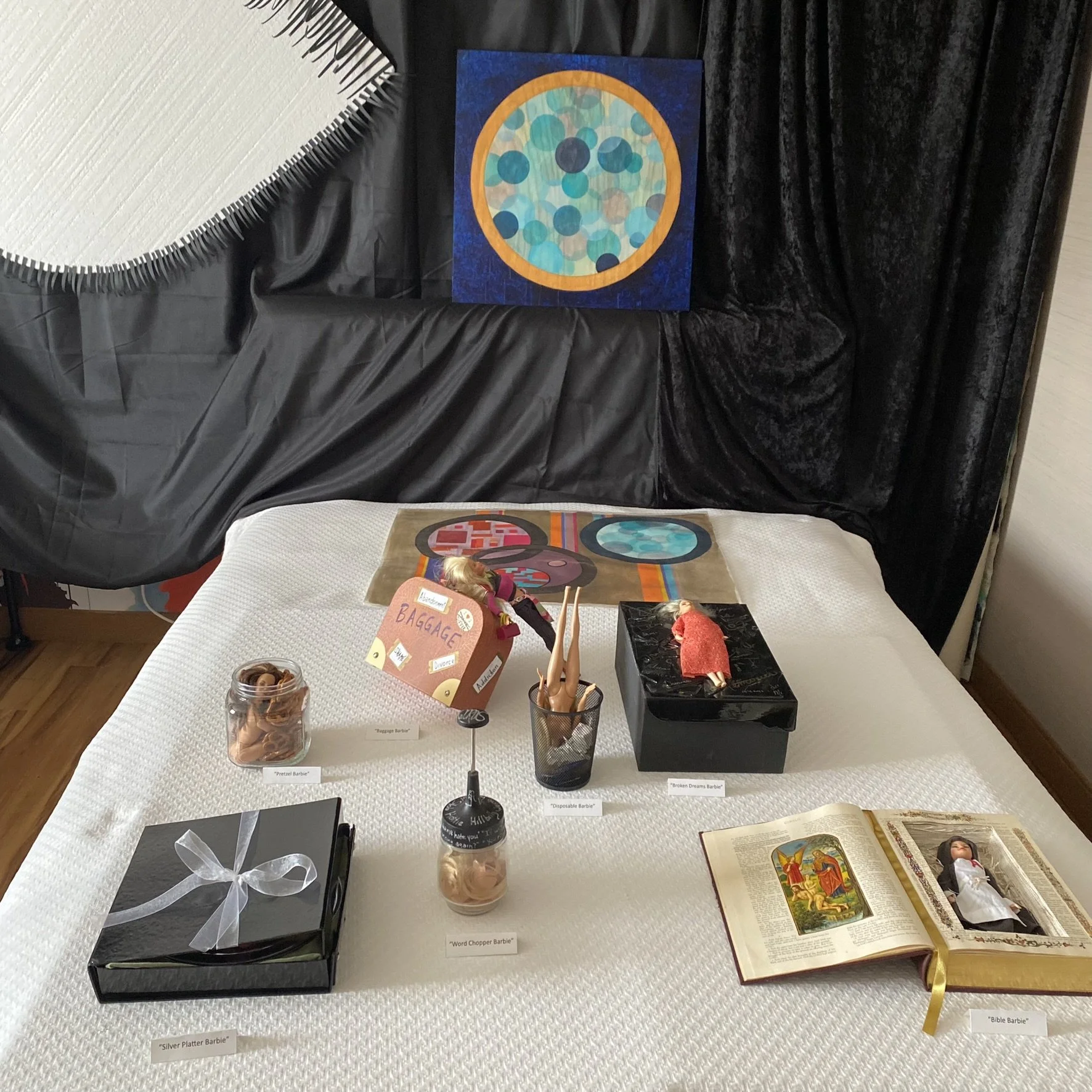 Barbie symbolism sculptures by contemporary artist Stephanie M Vaughan