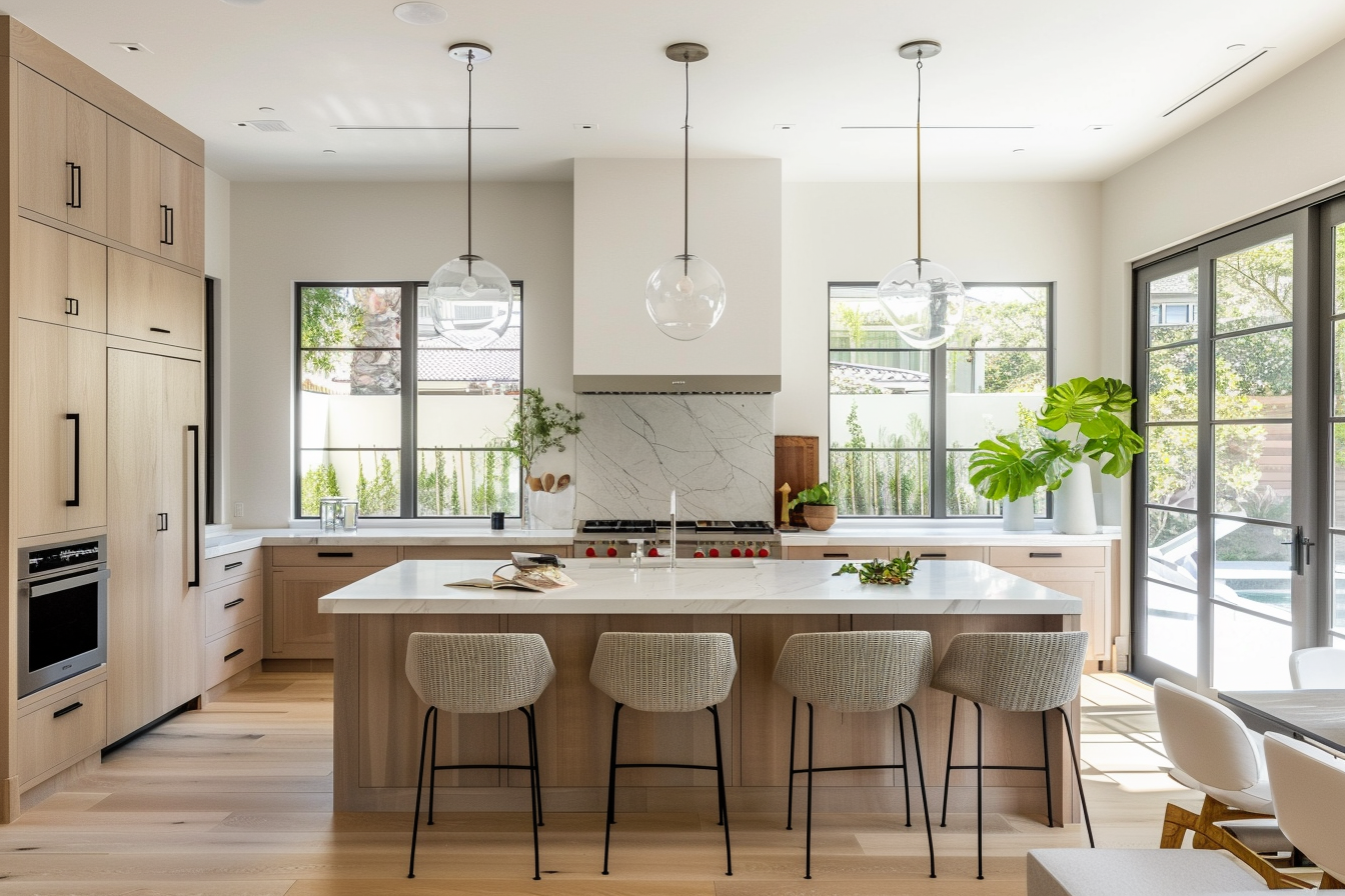 Completed kitchen remodel in Los Angeles following permitted residential construction.