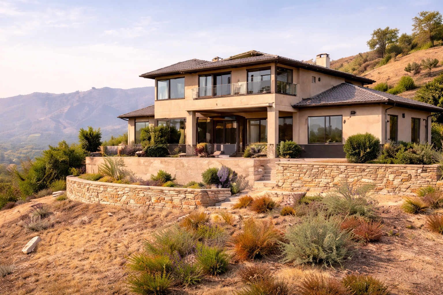Completed hillside home in Altadena designed for fire resilience and long-term safety