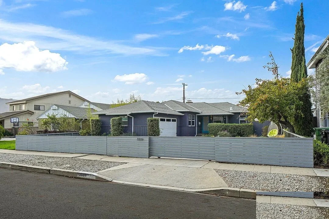 Before – front exterior of original Mar Vista home with existing single-story layout prior to demolition and rebuild