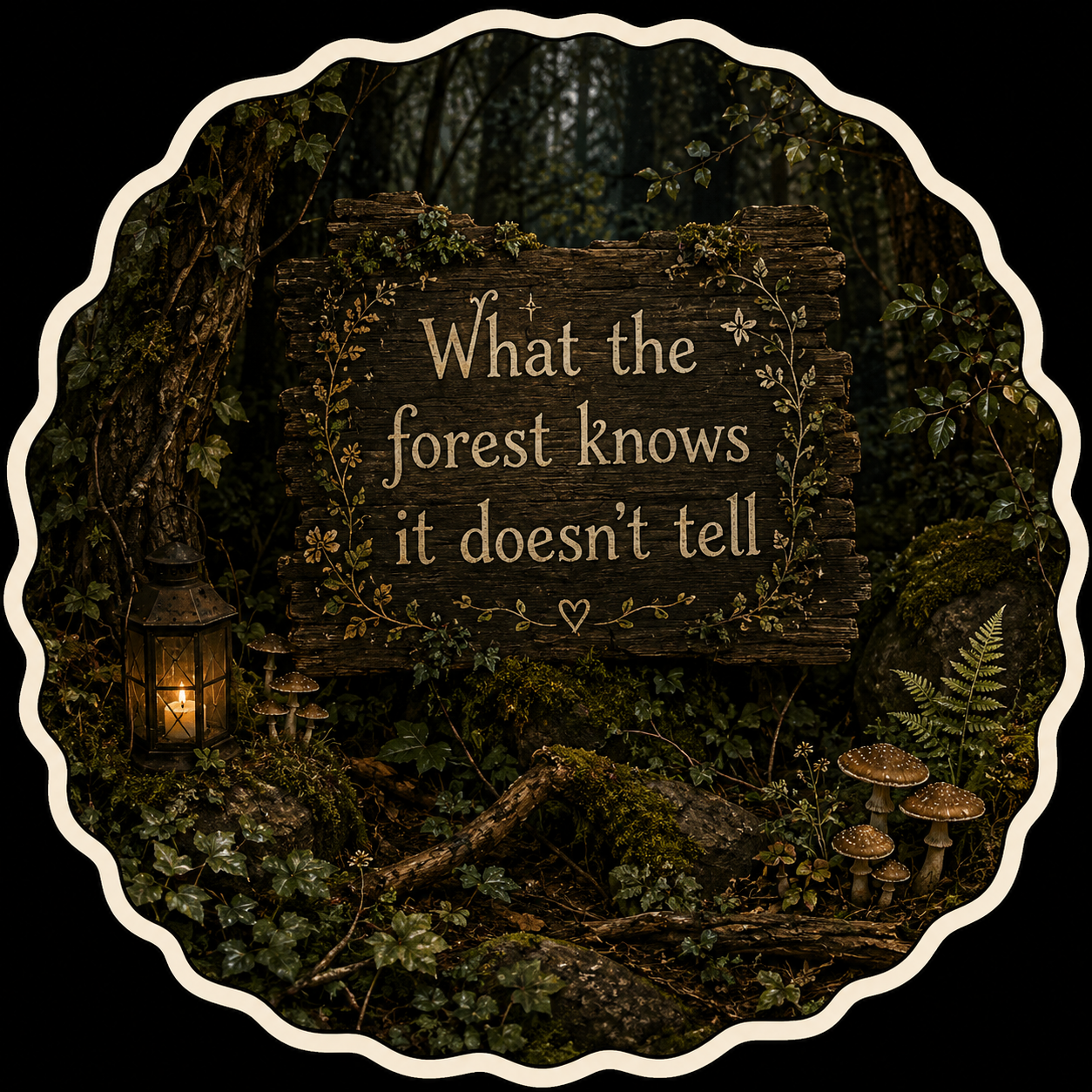 What the Forest Knows Vinyl Sticker