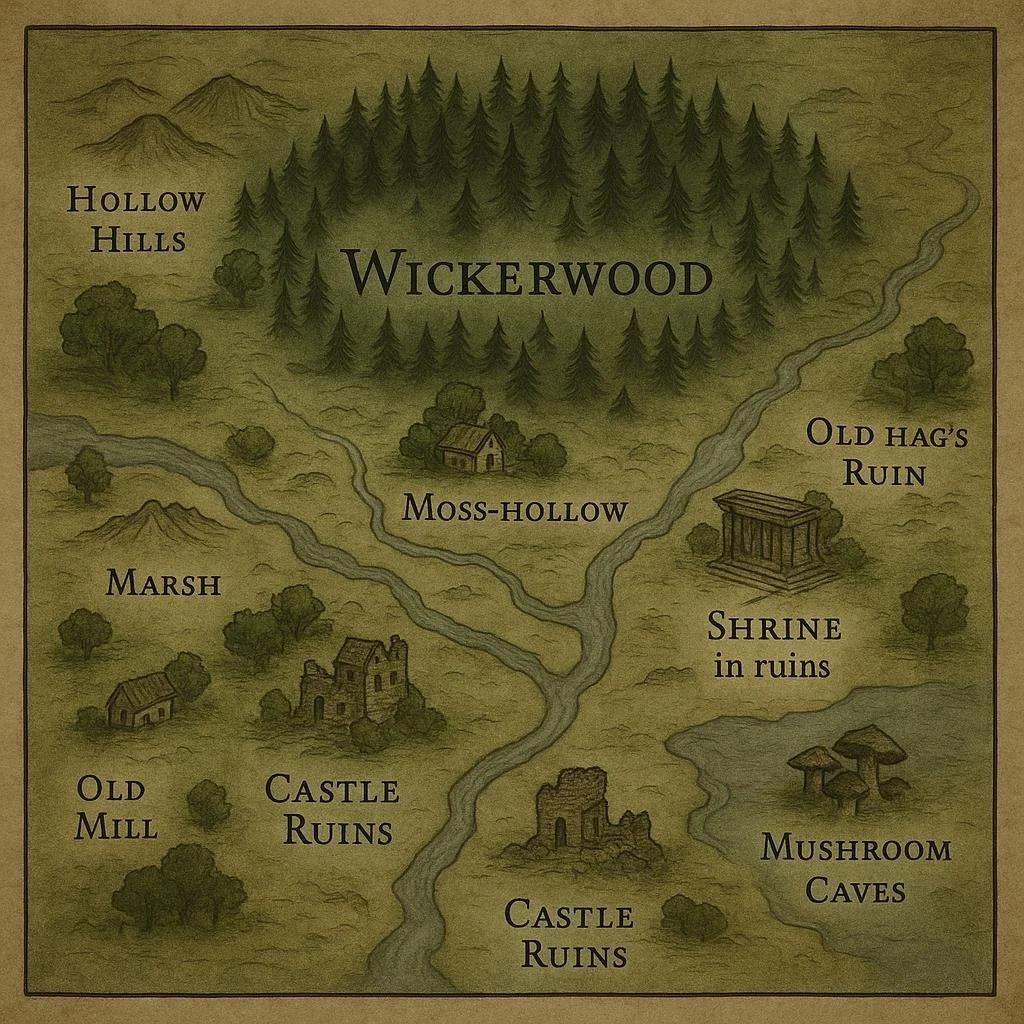 DM Setup – WickerWood Base Game