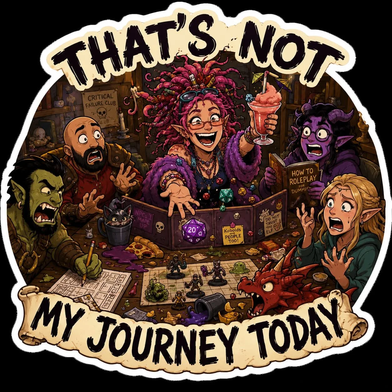 That’s Not My Journey Today Vinyl Sticker