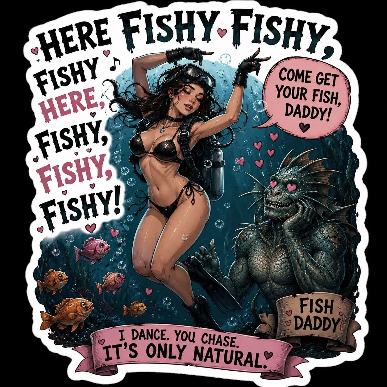 Fish Daddy Vinyl Sticker