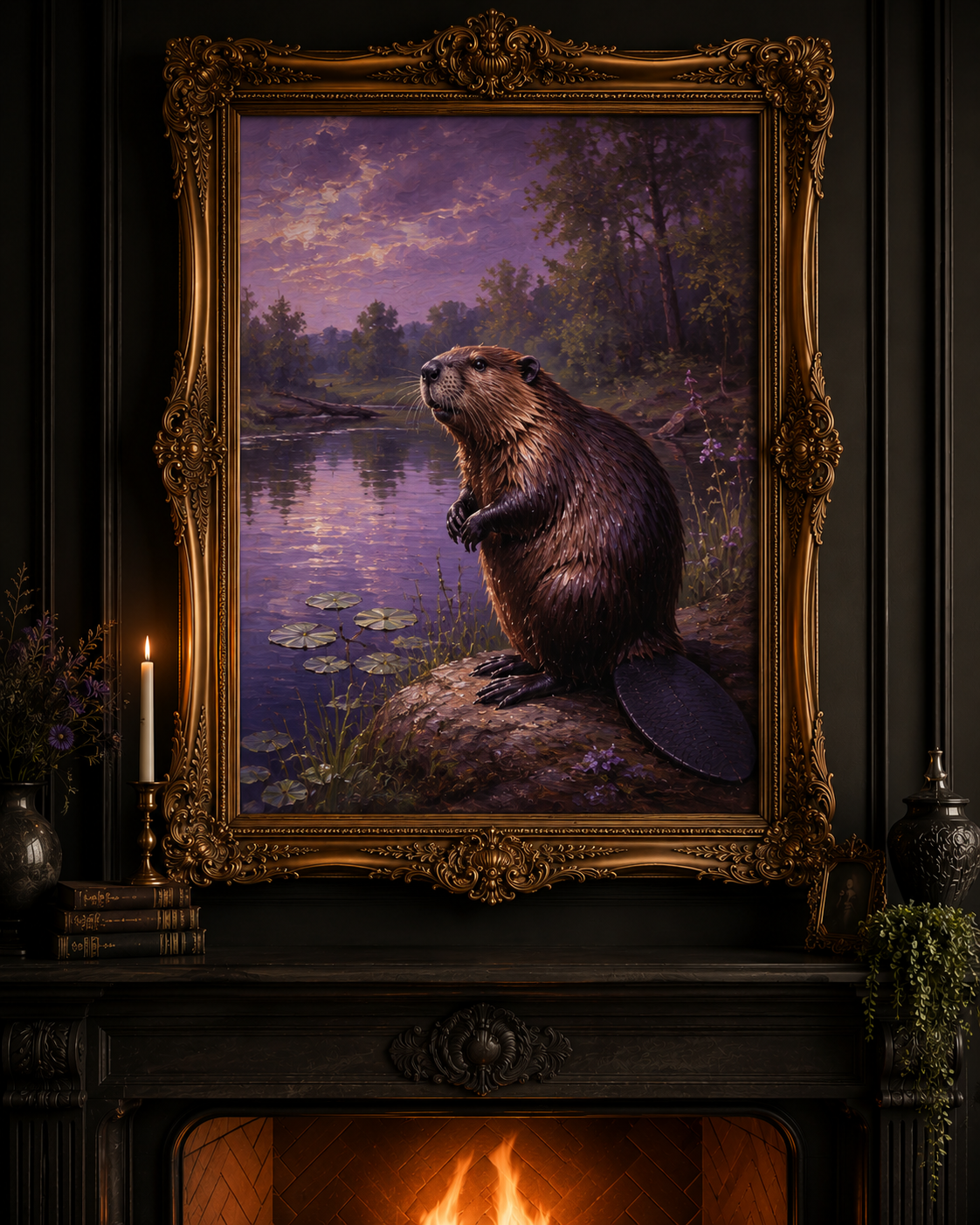 PNW Beaver Portrait Vinyl Sticker