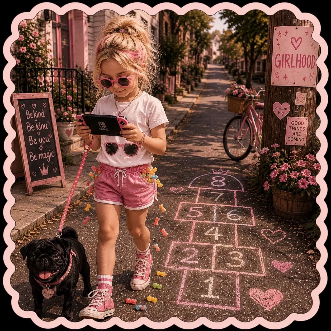 Girlhood in Pink Vinyl Sticker