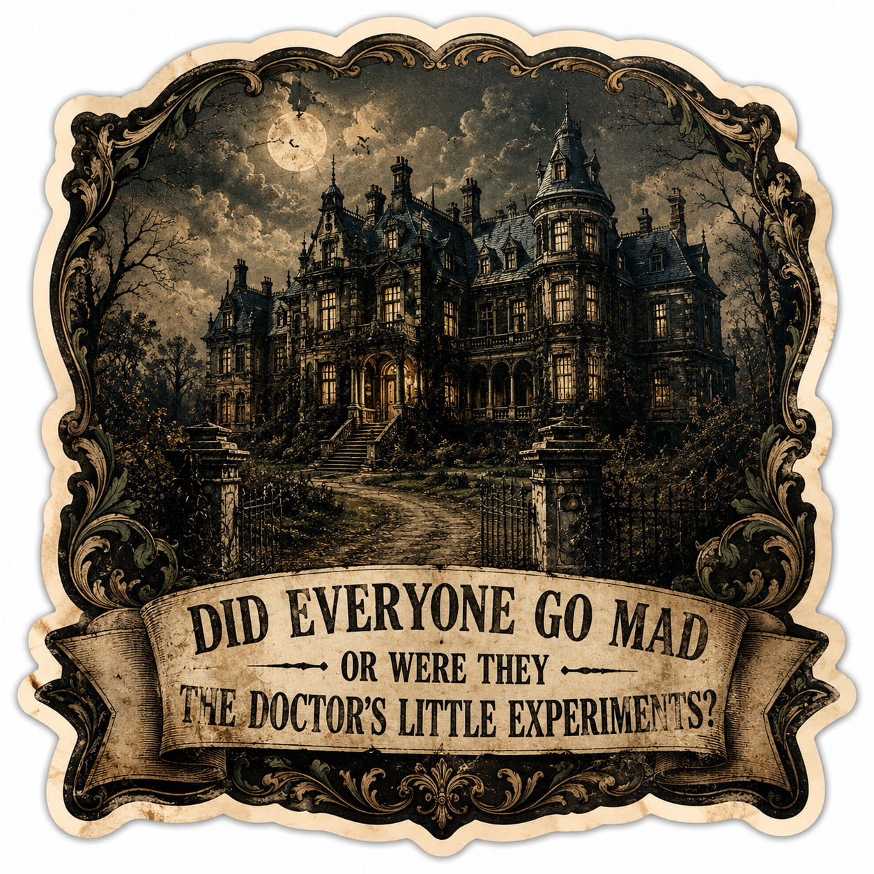 The Doctor’s Little Experiments Vinyl Sticker