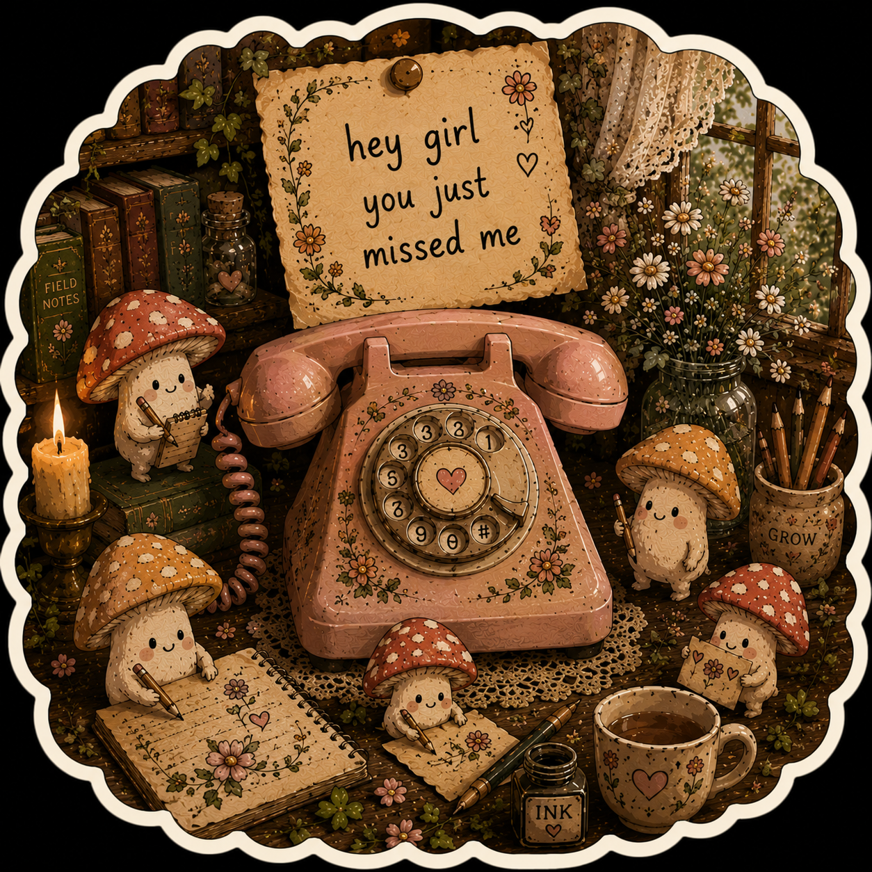 Hey Girl, You Just Missed Me Vinyl StickerG