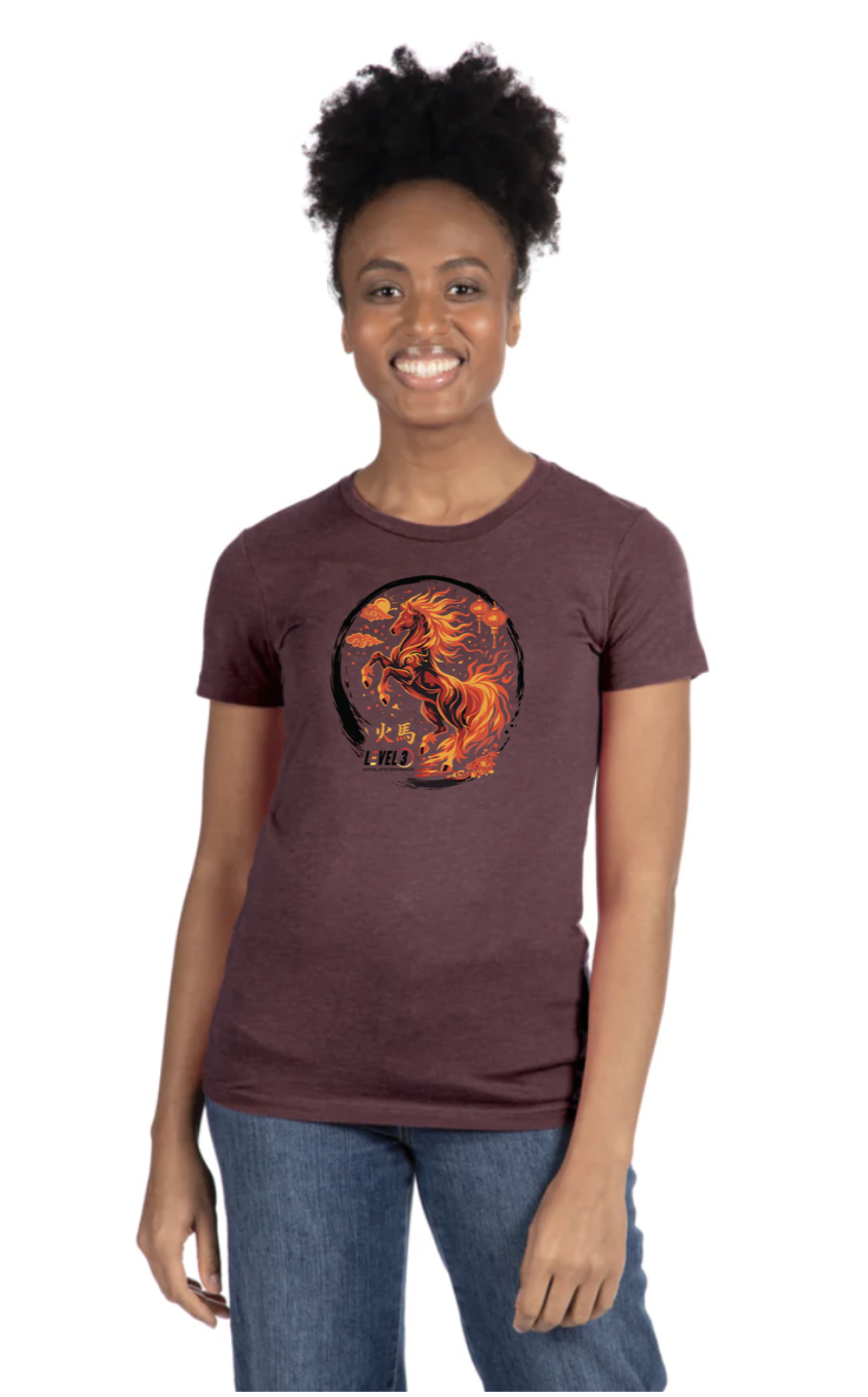 FIRE HORSE Women's Premium CVC Shirt
