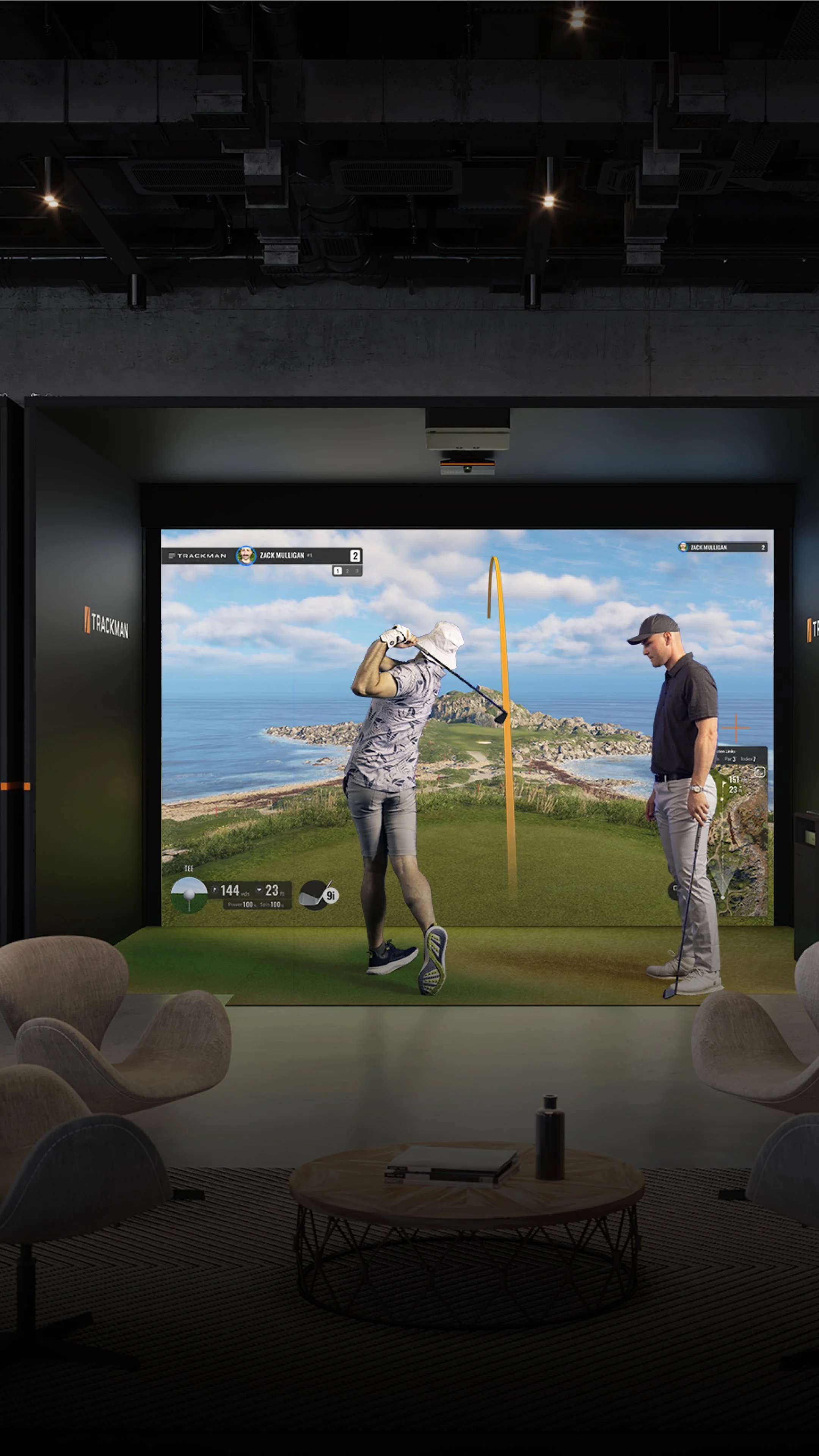 Trackman-powered bays at Home Turf Golf