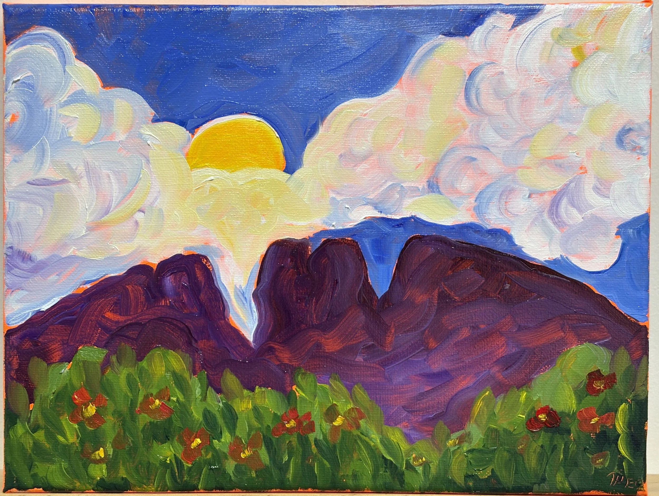 "Horsetooth Mountain in Purple"