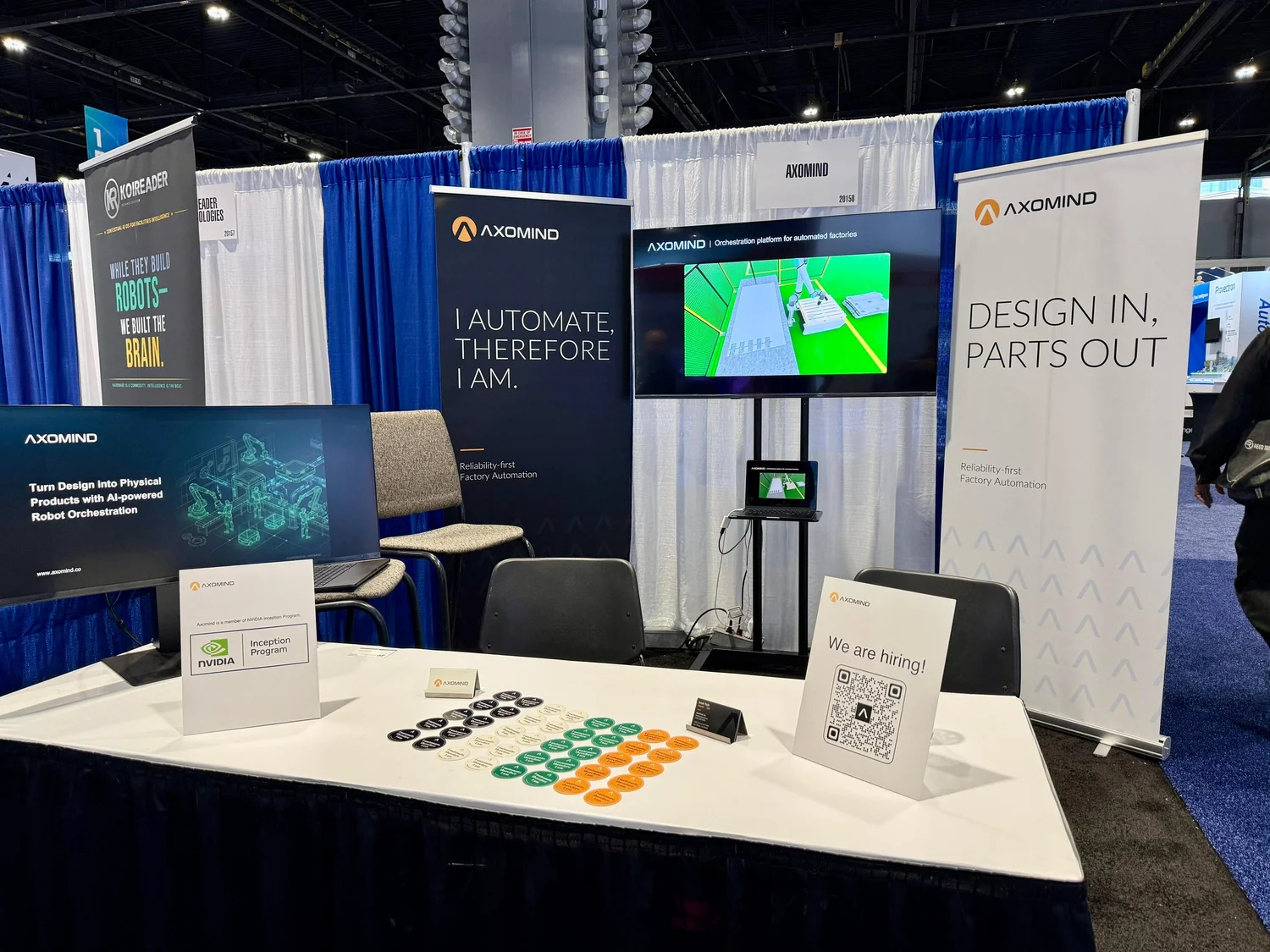 Axomind booth at tabling event