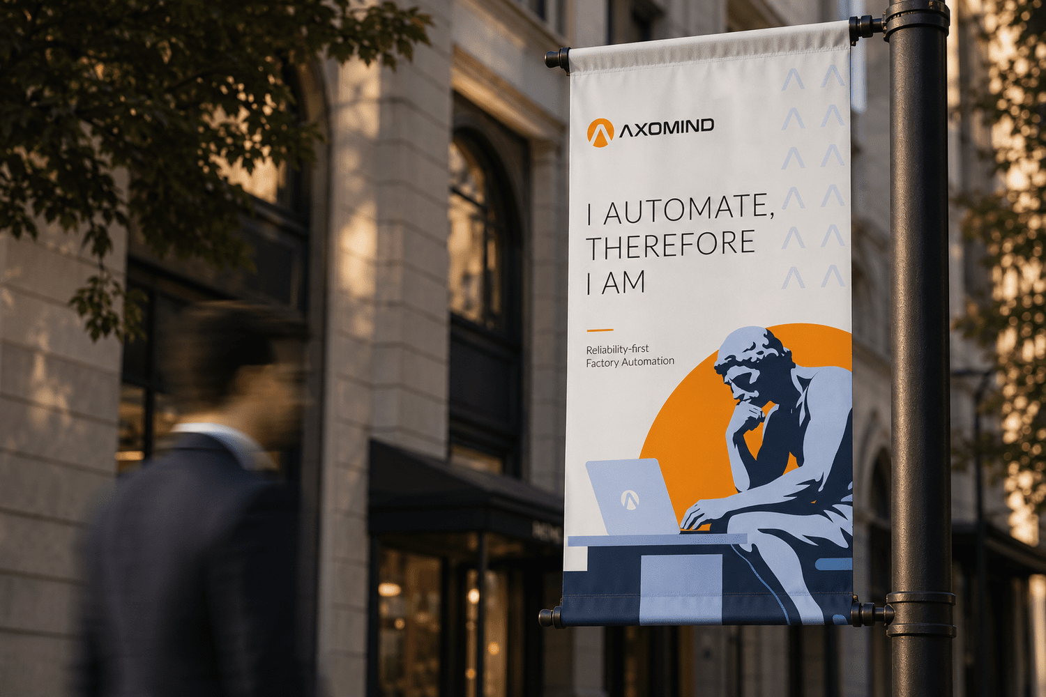 Axomind banner in context