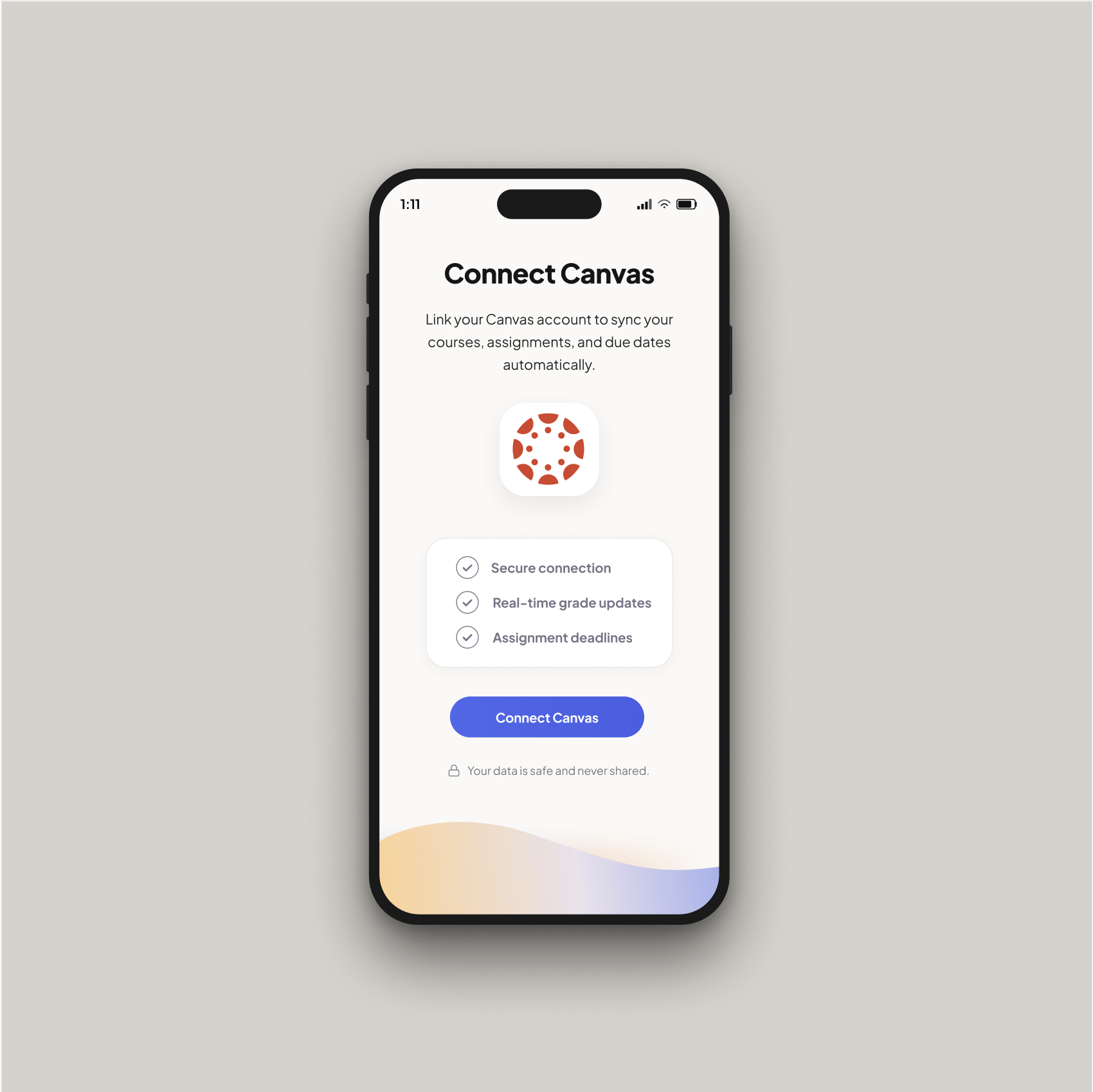 Connect Canvas Screen