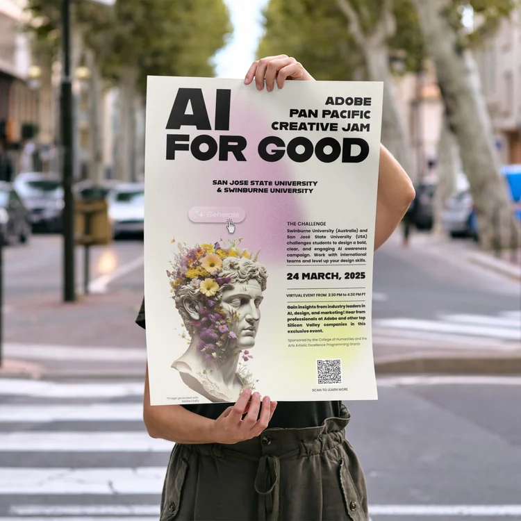 AI for Good Creative Jam poster mockup