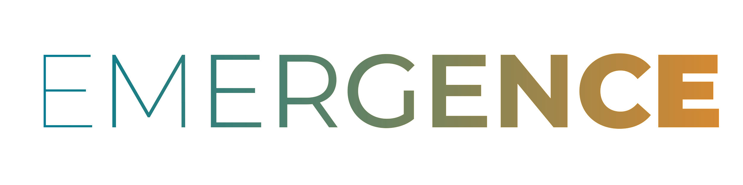 Emergence wordmark, primary gradient