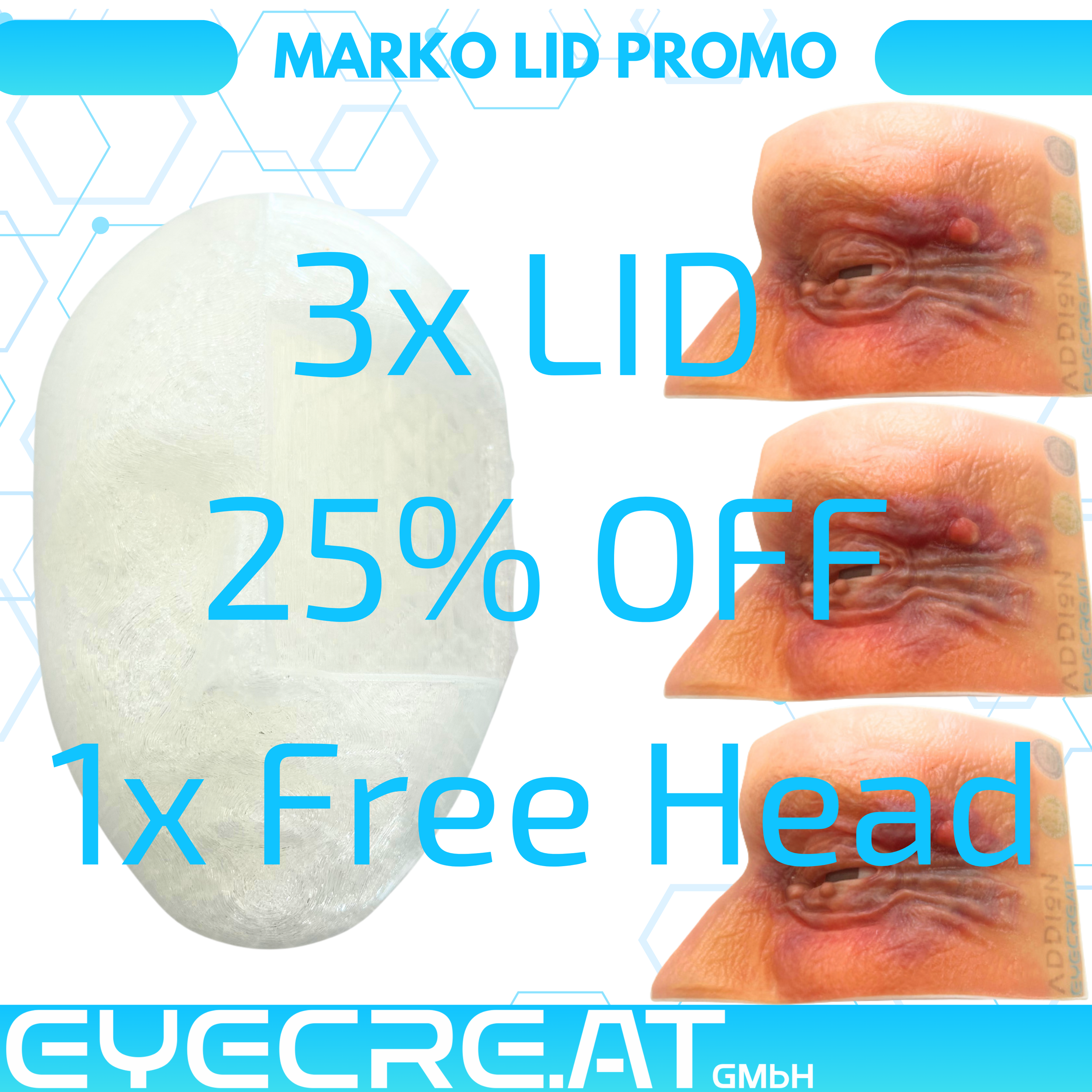 3x LID + 1x Free Head 4 LID