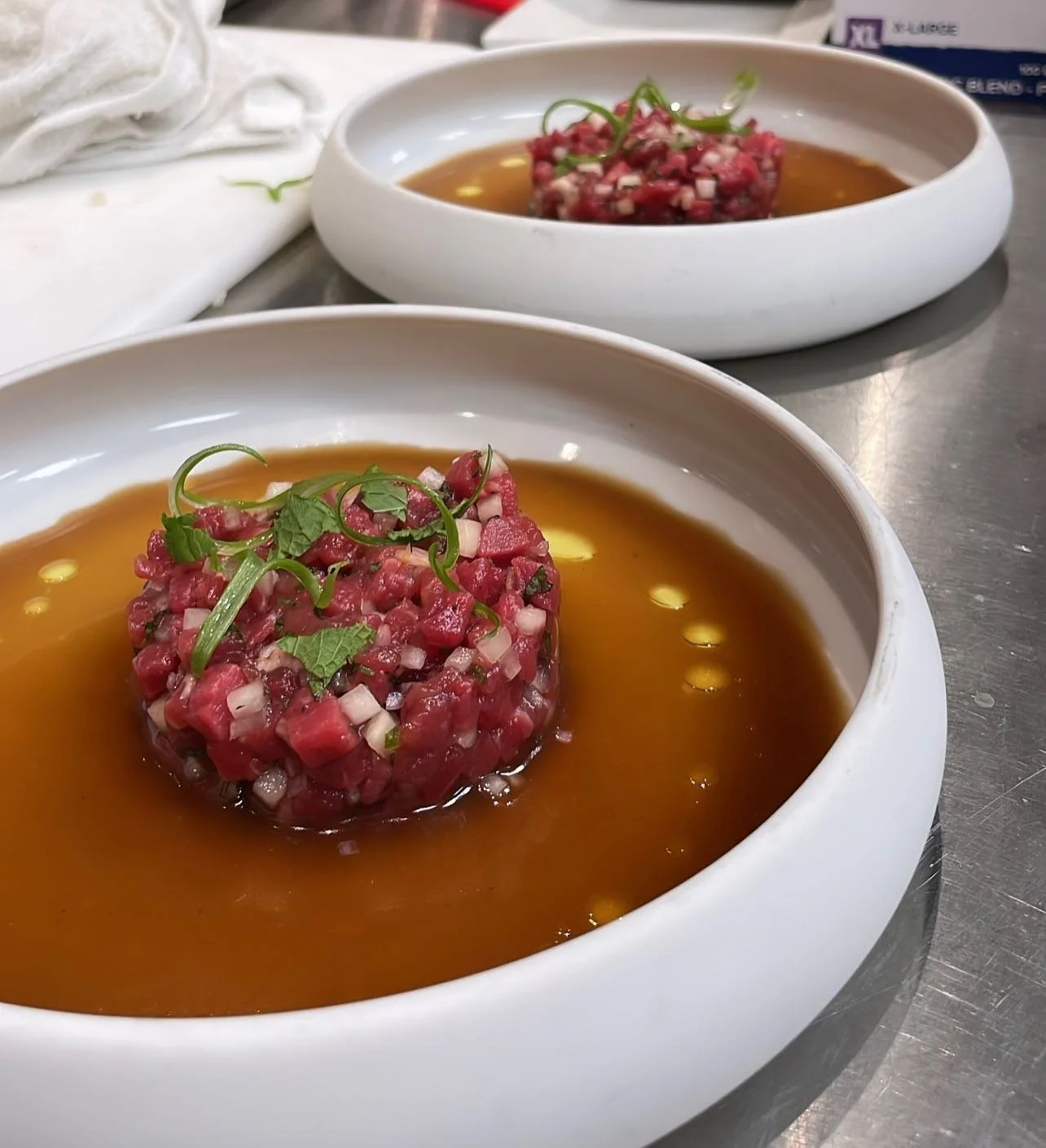 Had the privilege of creating something special for some VIP guests the other night. I present to you Phở Tartare. Two of my favorite cuisines in one dish!