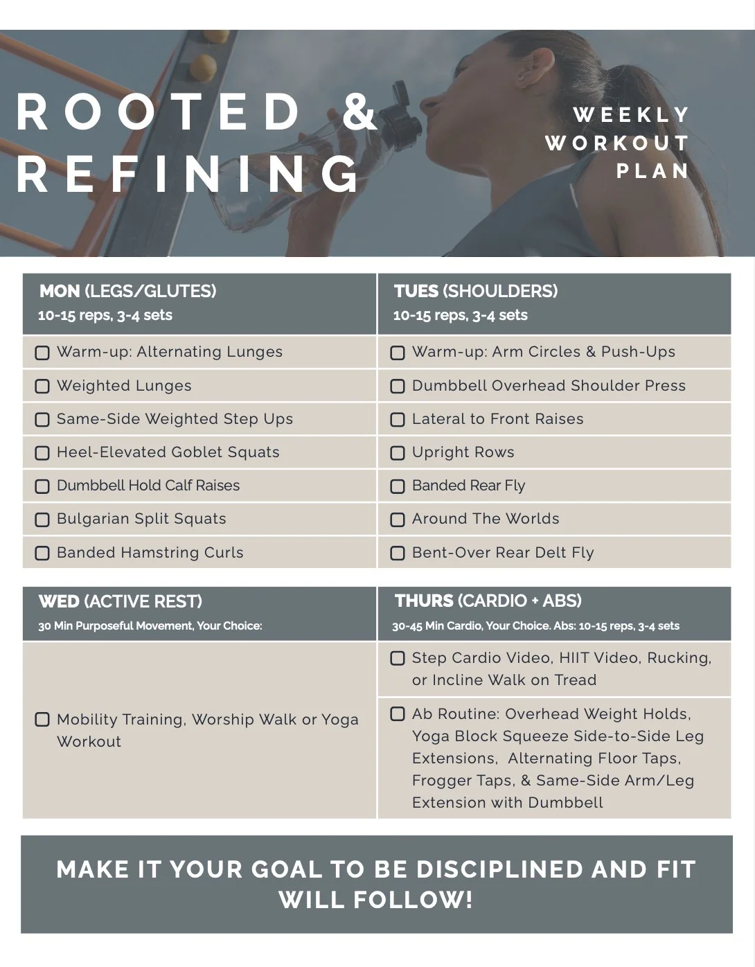 Free 7-Day Workout Plan