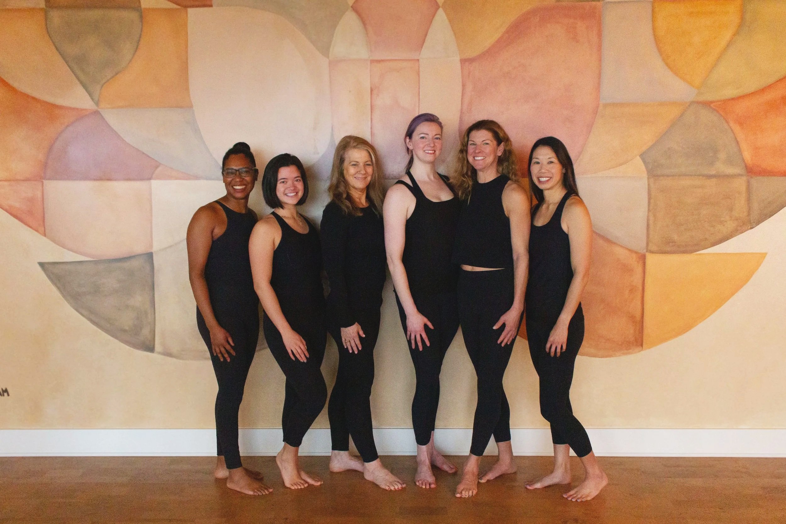 Six yoga instructors at Space 3 Yoga & Pilates