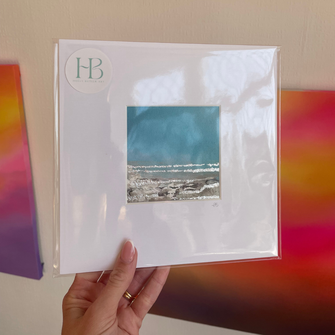 Coastal Blue Mini Mounted Original Painting #06.png