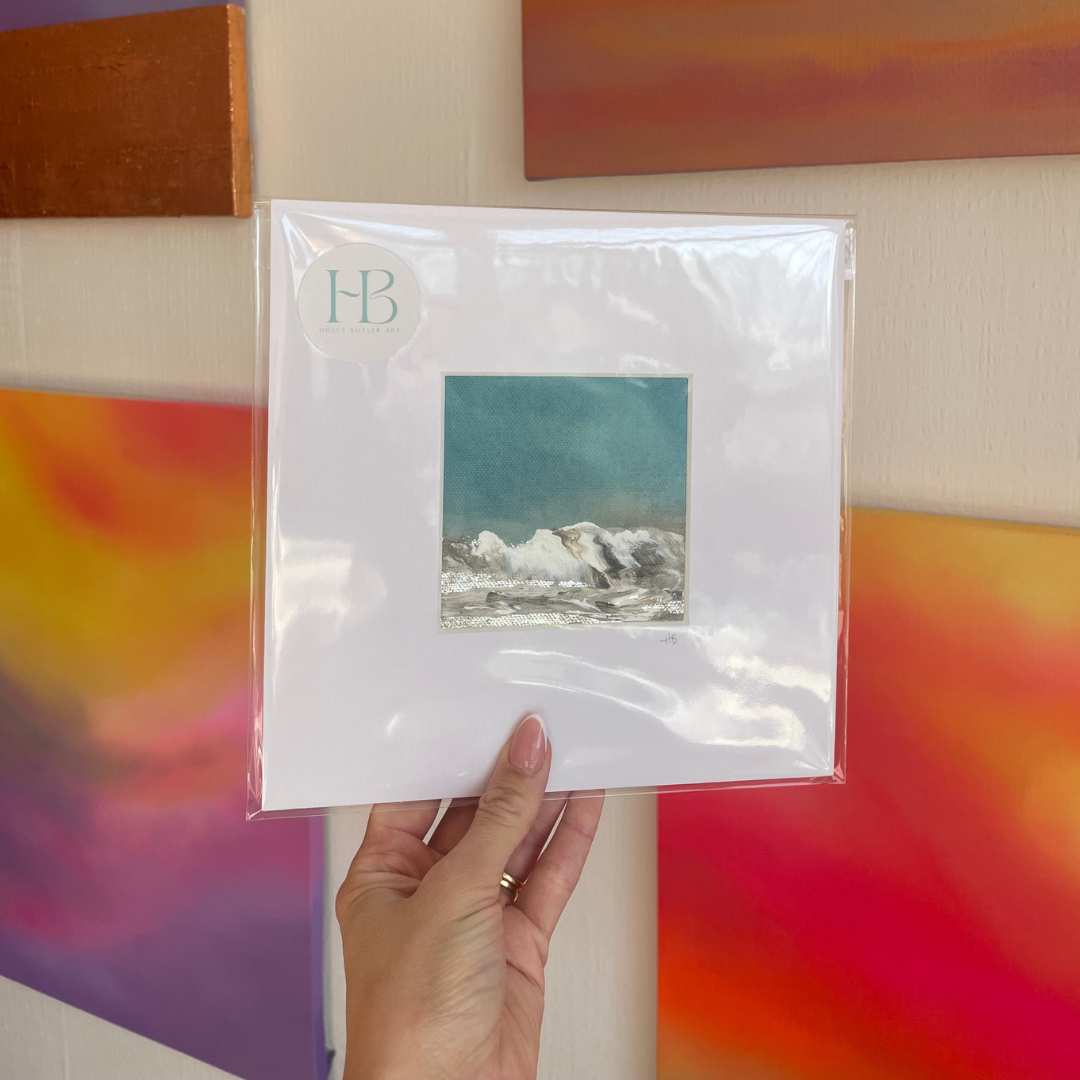 Coastal Blue Mini Mounted Original Painting #10.png