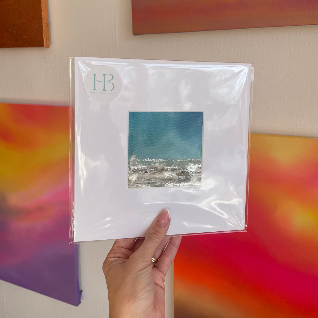 Coastal Blue Mini Mounted Original Painting #14.png