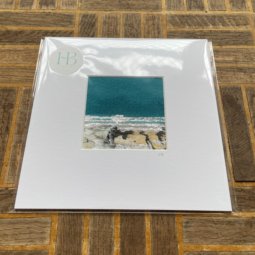 Mini Mounted Original #13 | Silver Foiled Painting.png