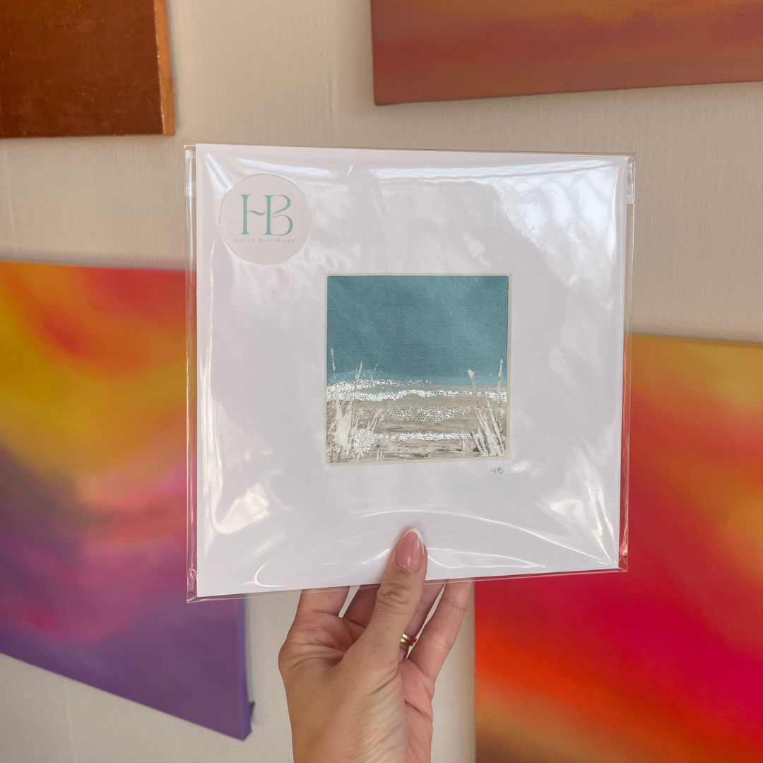 Coastal Blue Mini Mounted Original Painting #08.png