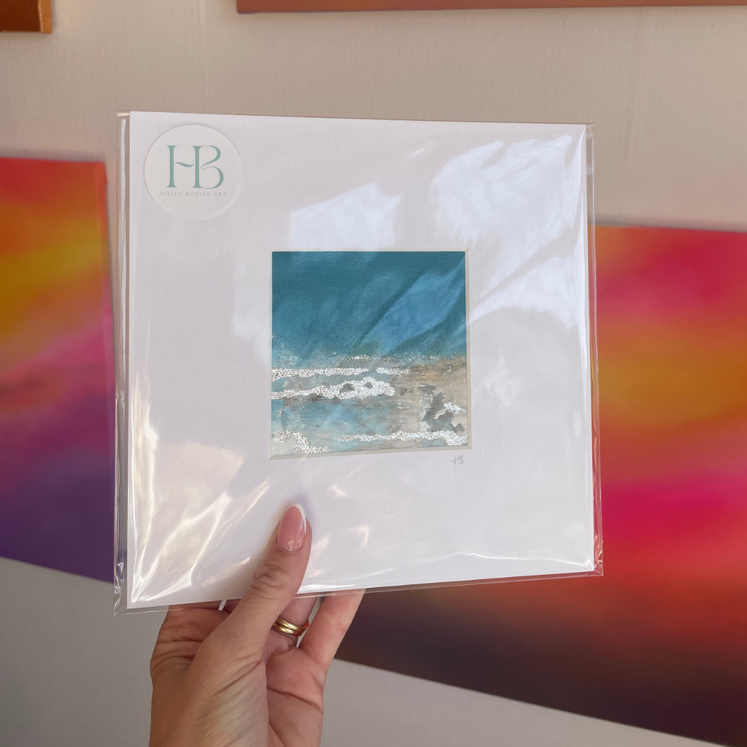 Coastal Blue Mini Mounted Original Painting #05.png
