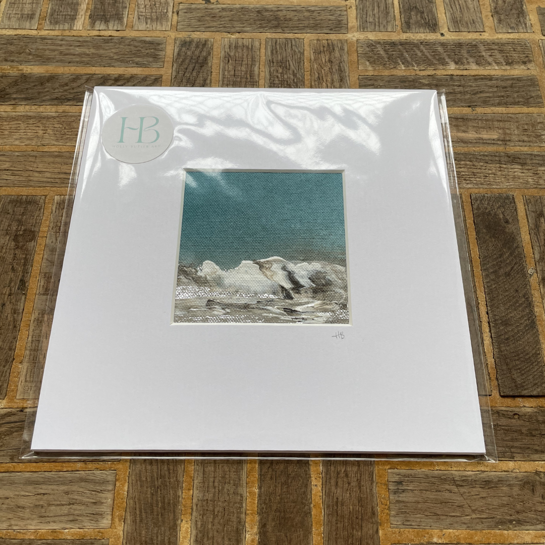 Mini Mounted Original #10 | Silver Foiled Painting.png