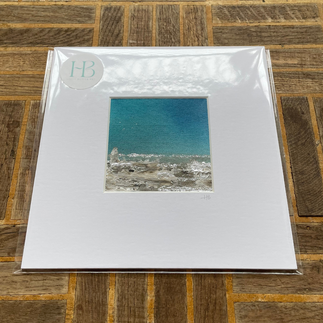 Mini Mounted Original #14 | Silver Foiled Painting.png