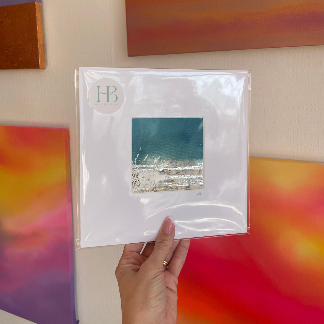 Coastal Blue Mini Mounted Original Painting #12.png