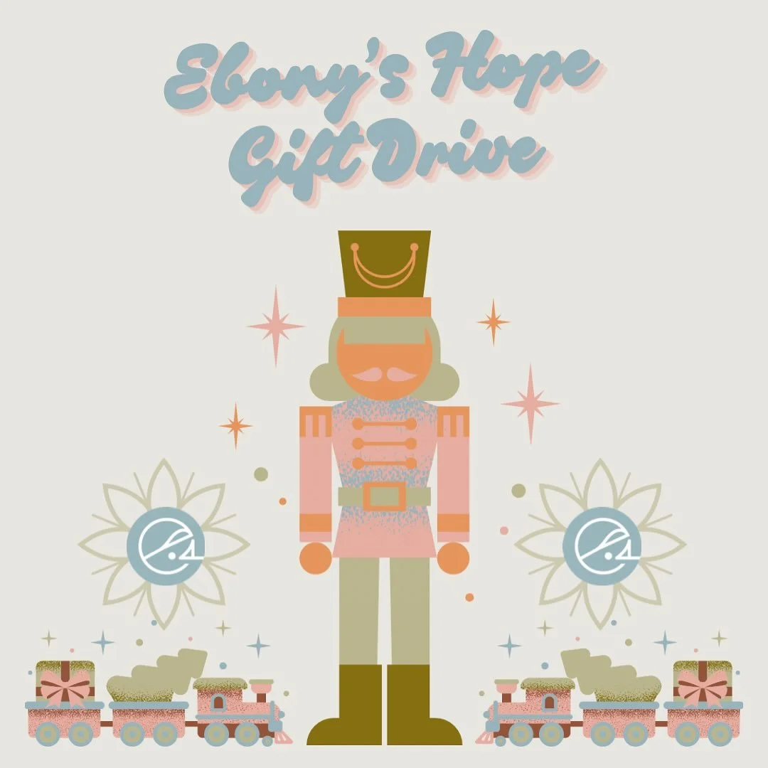 Alight, Exhale! As our studio grows so does our opportunity to GIVE! Some of you may recall from last year, but we are teaming up with Ebony&rsquo;s Hope again this year to spread Christmas cheer to families who are impacted by domestic violence. 

W