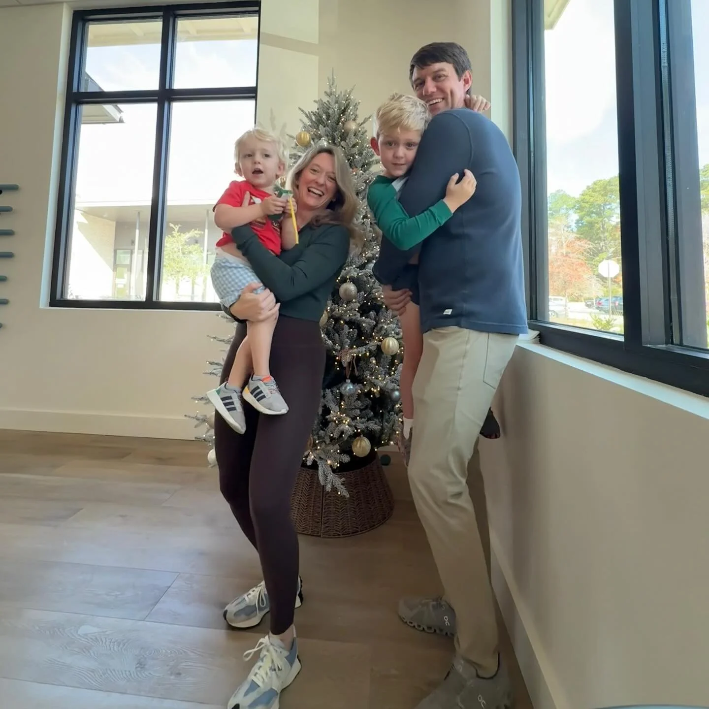 Our first @carolinaparksc Christmas- and we are SO Here.For.It!!! 

Tis the season, y&rsquo;all! So thankful for our Pilates tribe 💚