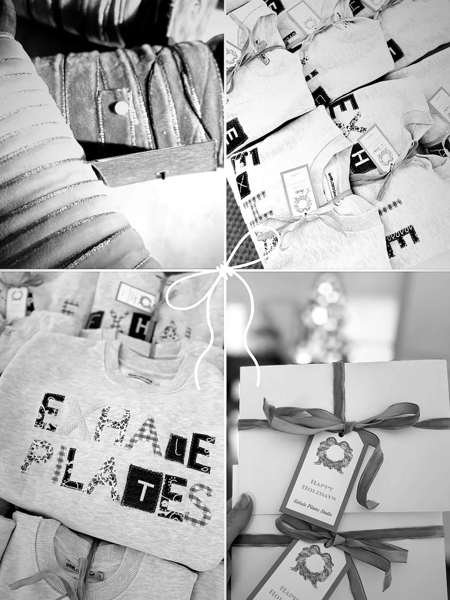 Exhale x @unemployeddenim x @socialpapercompany 🤍🖤🩶

#HereForIt #HolidayEdition