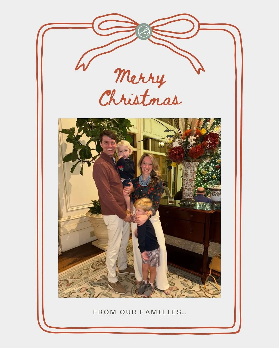 Merry Christmas from our families to yours.
So grateful for this season, this time together, and the people who make it special. 💚❤️

#MerryChristmas #FromOurFamilyToYours #HereForIt #AVeryExhaleChristmas