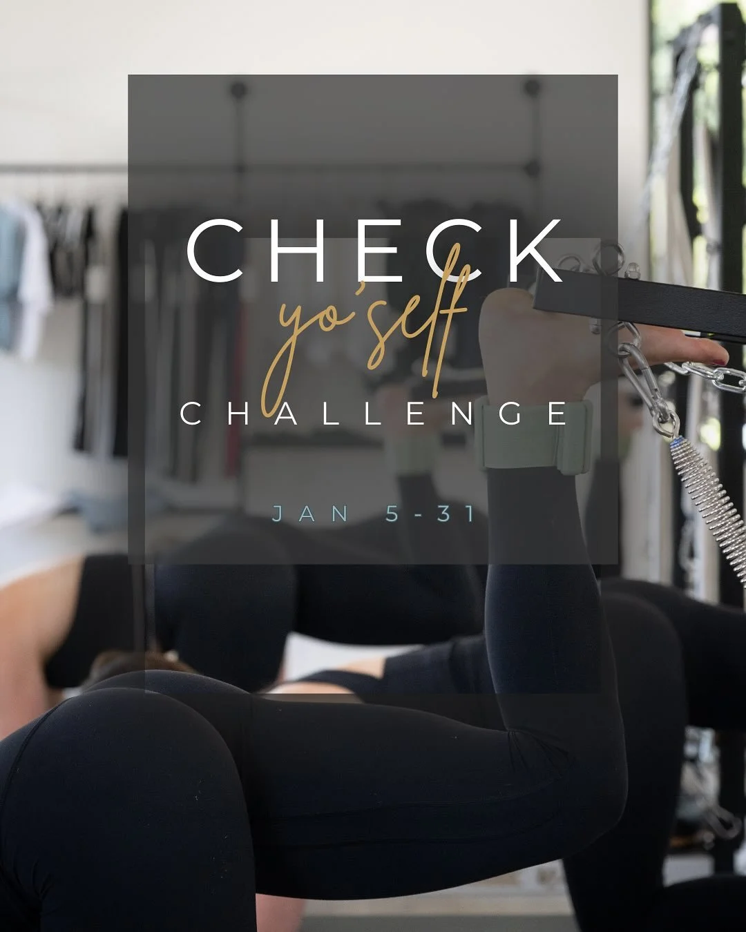 Want a discount heading into 2026?
Check in and Check Yo&rsquo; Self.

Complete our first challenge of the year&mdash;a celebration of sustaining something great&mdash;and earn 20% off a future package.

✔️ 22 of 24 boxes completed = 20% off
Because 