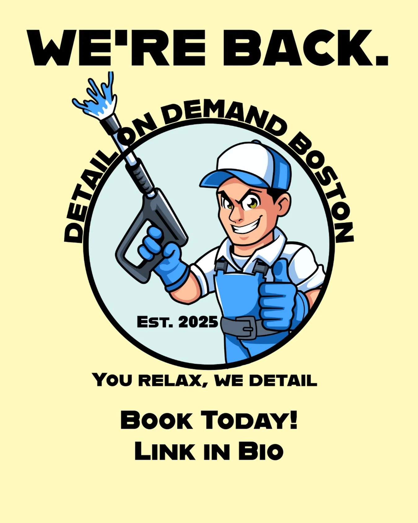 WE&rsquo;RE BACK.
Season 2 is officially live.

Spots are already filling and will run out fast.

After this brutal winter, your car deserves the level of care we provide.

You relax, we detail.
Book now &mdash; link in bio.
&bull;
&bull;
&bull;
&bul