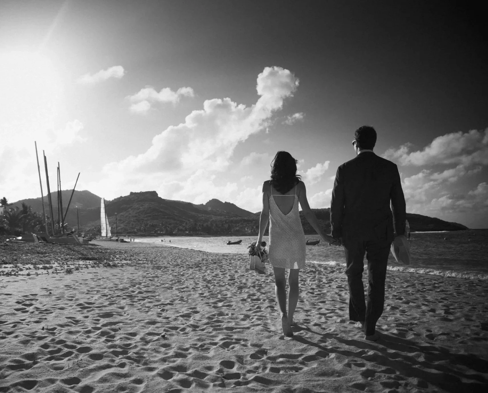 Editorial wedding photography by fashion photographer Conor Doherty St. Barts