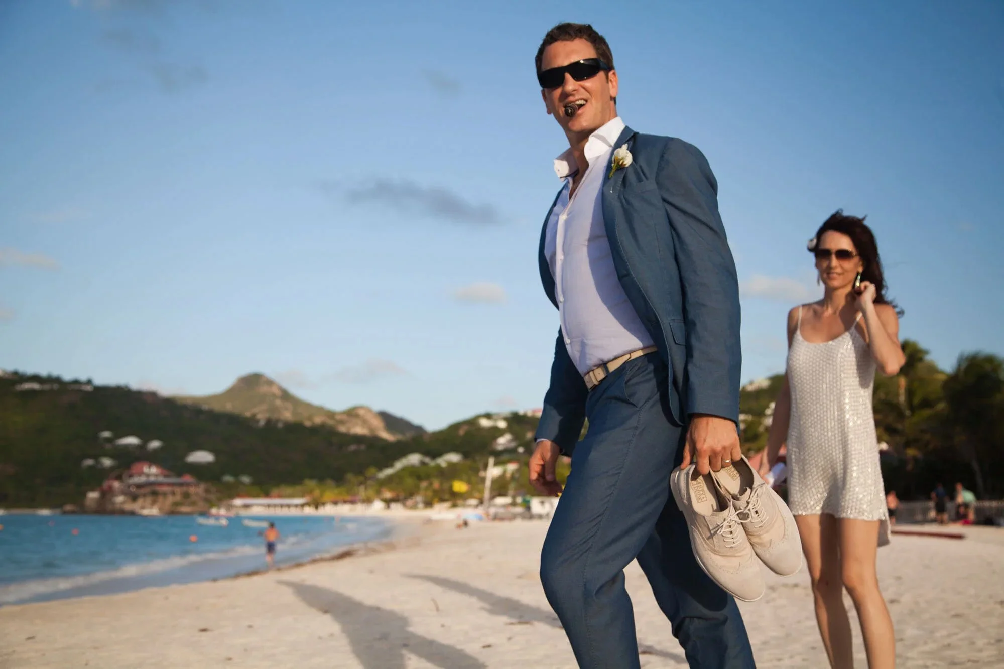 Editorial wedding photography by fashion photographer Conor Doherty St. Barts