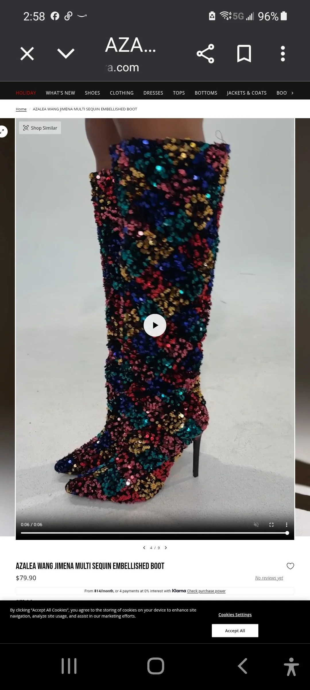 Multi color sequence boots size 9